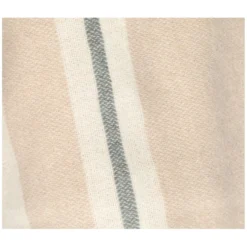 Plaid, wol/katoen, off white, 127 x 178 cm