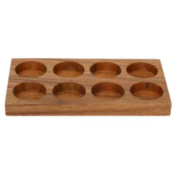 Plankje voor kruidenpotjes, acaciahout