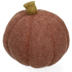 Pompoen rond, vilt, paars, Ø12 cm