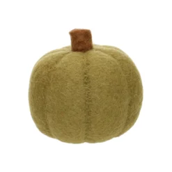 Pompoen, vilt, groen, ca. 12 cm