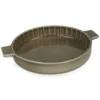 Quicheschaal, reactief glazuur, steengoed, olijfgroen, Ø25 cm