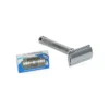 Safety razor inclusief 10 mesjes, rvs