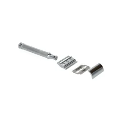 Safety razor inclusief 10 mesjes, rvs