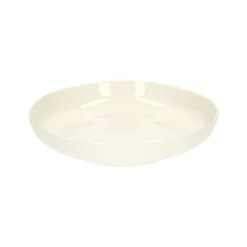 Schaal, organisch, porselein, wit, Ø 28 cm x 5,5 cm
