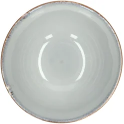 Schaal reactieve glazuur, steengoed, grijs, Ø 18 cm