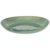 Schaal reactieve glazuur, steengoed, groen, Ø 31 cm