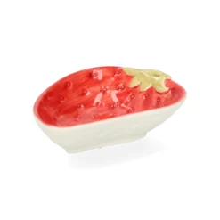 Schaaltje aardbei, steengoed, 13 x 10 x 3,5 cm