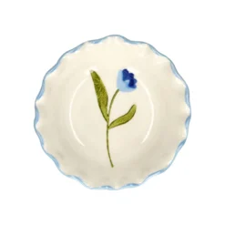 Schaaltje, steengoed, blauwe tulp, Ø 9 cm