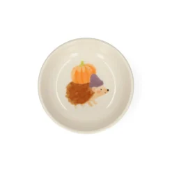 Schaaltje, steengoed, egel met een pompoen, Ø9 cm