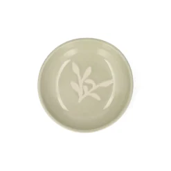 Schaaltje, steengoed, groen, takje, Ø8 cm