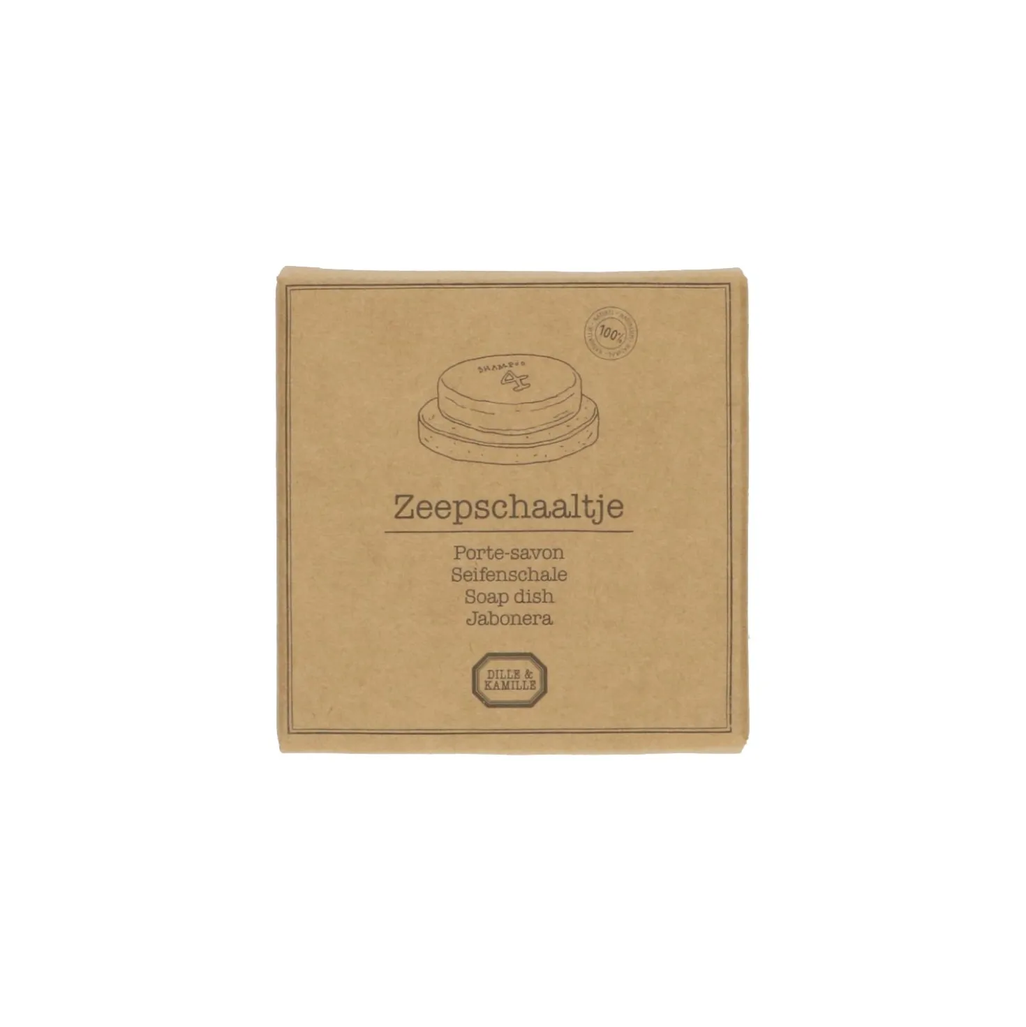 Schaaltje voor shampoo of conditioner bar, kiezelaarde
