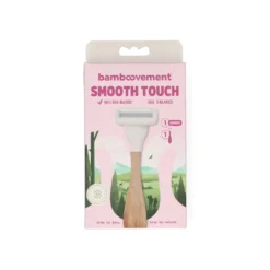 Scheermes, bamboe handvat, starterkit