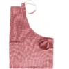Schort, bio-katoen, oud roze gemêleerd