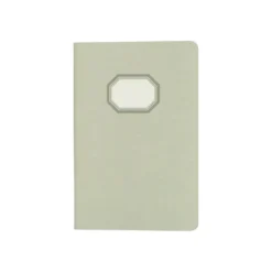 Schrift, gelinieerd papier, met etiket, groen, A5