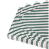 Servetten, papier, rode en groene streep, 25 x 25 cm, 20 stuks