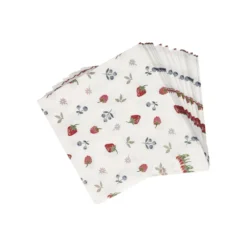 Servetten, papier, rood fruit, 33 x 33 cm