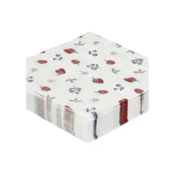 Servetten, papier, rood fruit, 33 x 33 cm