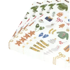 Servetten, papier, winteraccessoires, 33 x33 cm, 20 stuks