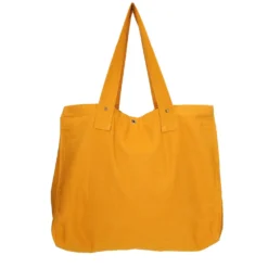 Shopper, bio-katoen, honinggeel, 38 x 22 x 44 cm