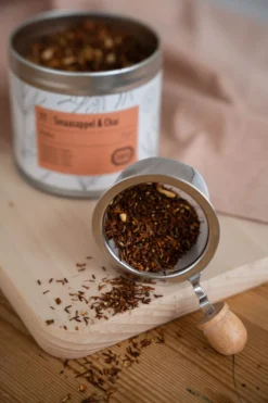 Sinaasappel & Chai, biologisch, rooibos, blik, 75 gram
