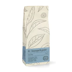 Sinaasappel gember, biologisch, zwarte thee, zakje 75 gram