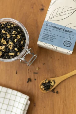 Sinaasappel gember, biologisch, zwarte thee, zakje 75 gram