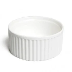 Souffléschaaltje/ ramekin, porselein, Ø 12 cm