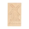 Speculaasplank, poldermolen, beukenhout, 15 x 9 cm