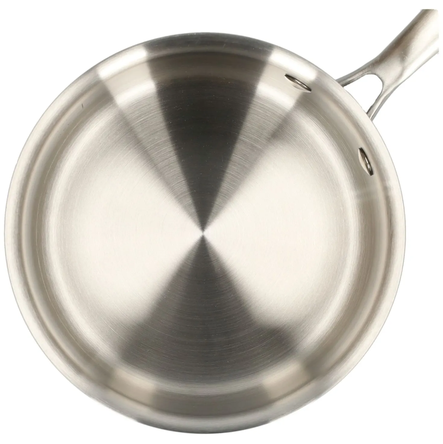 Steelpan met glazen deksel, 3-laags, rvs, PFAS-vrij, Ø16 cm
