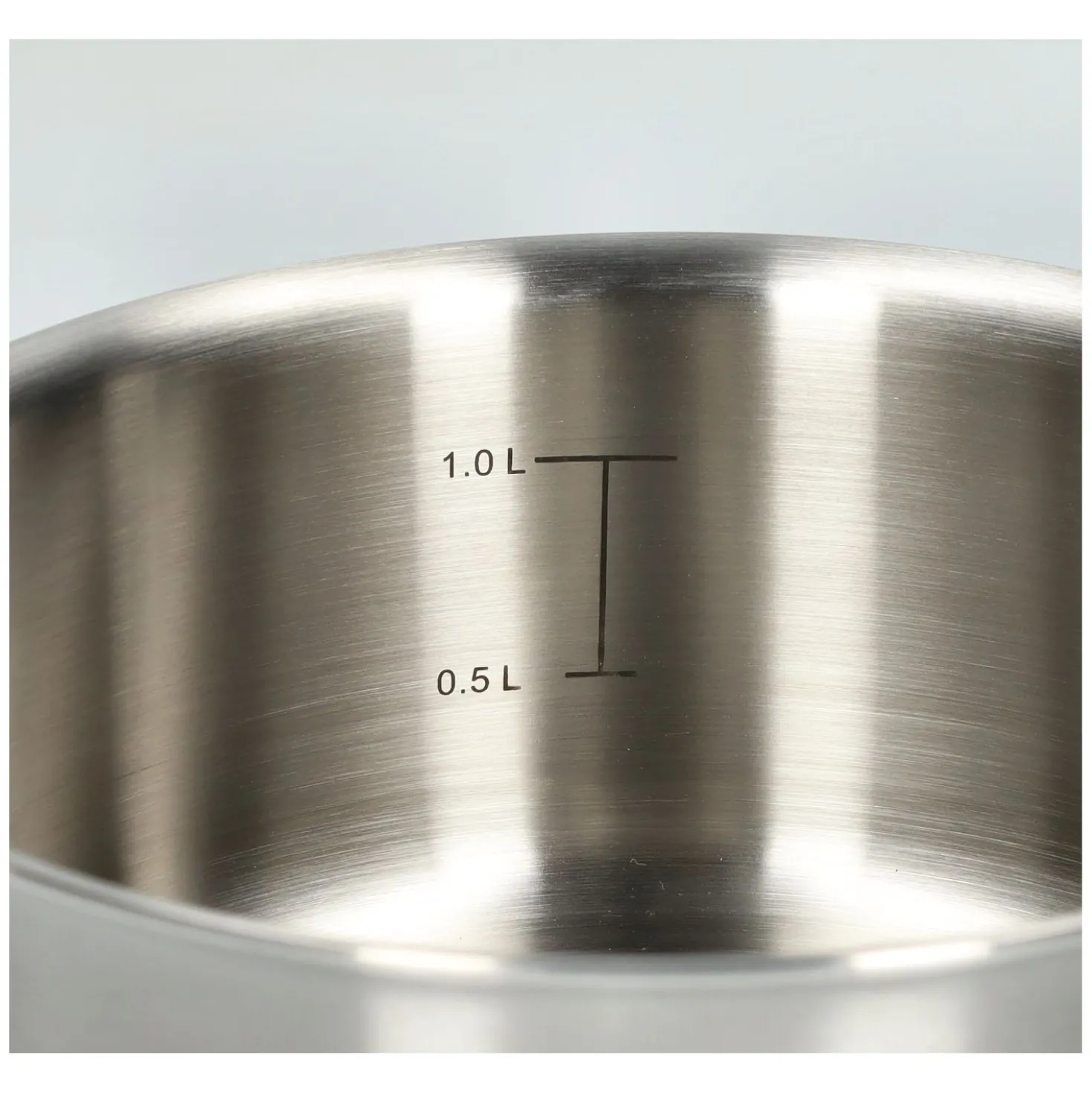 Steelpan met glazen deksel, 3-laags, rvs, PFAS-vrij, Ø16 cm