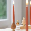 Stekers voor jaarring, Feest!, hout, set van 4