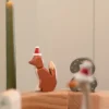 Stekers voor jaarring, hout, kerstmis, set van 4