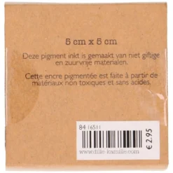 Stempelkussen. donkerblauw, 5 x 5 cm
