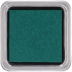 Stempelkussen, donkergroen, 5 x 5 cm