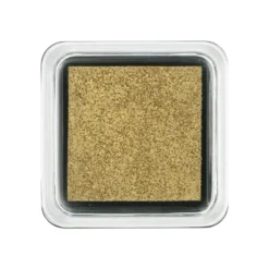 Stempelkussen, goud, 5 x 5 cm