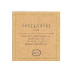 Stempelkussen, goud, 5 x 5 cm