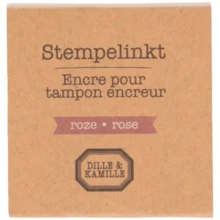 Stempelkussen. roze, 5 x 5 cm