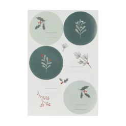 Stickers, kersttakjes, 36 stuks