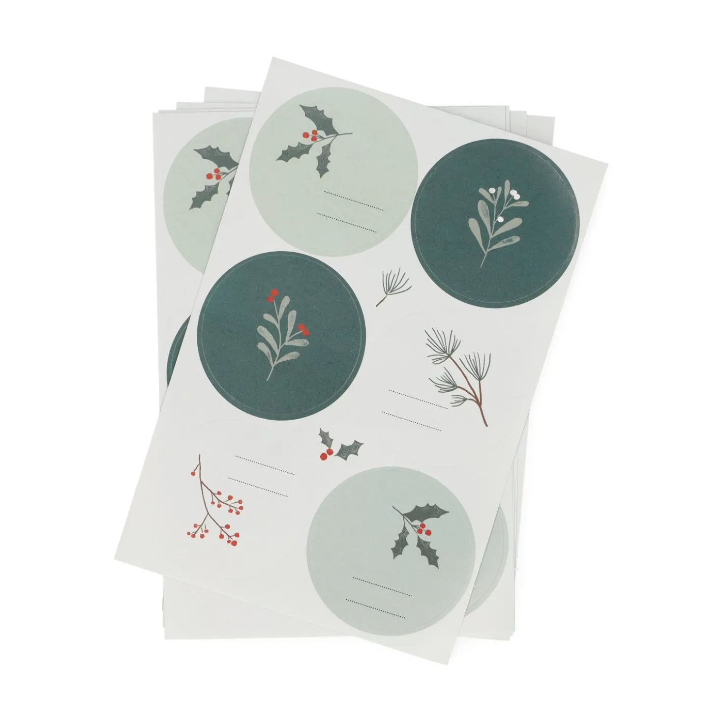 Stickers, kersttakjes, 36 stuks