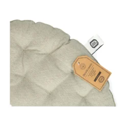 Stoelkussen, bio-katoen, olijfgroen, Ø 40 cm