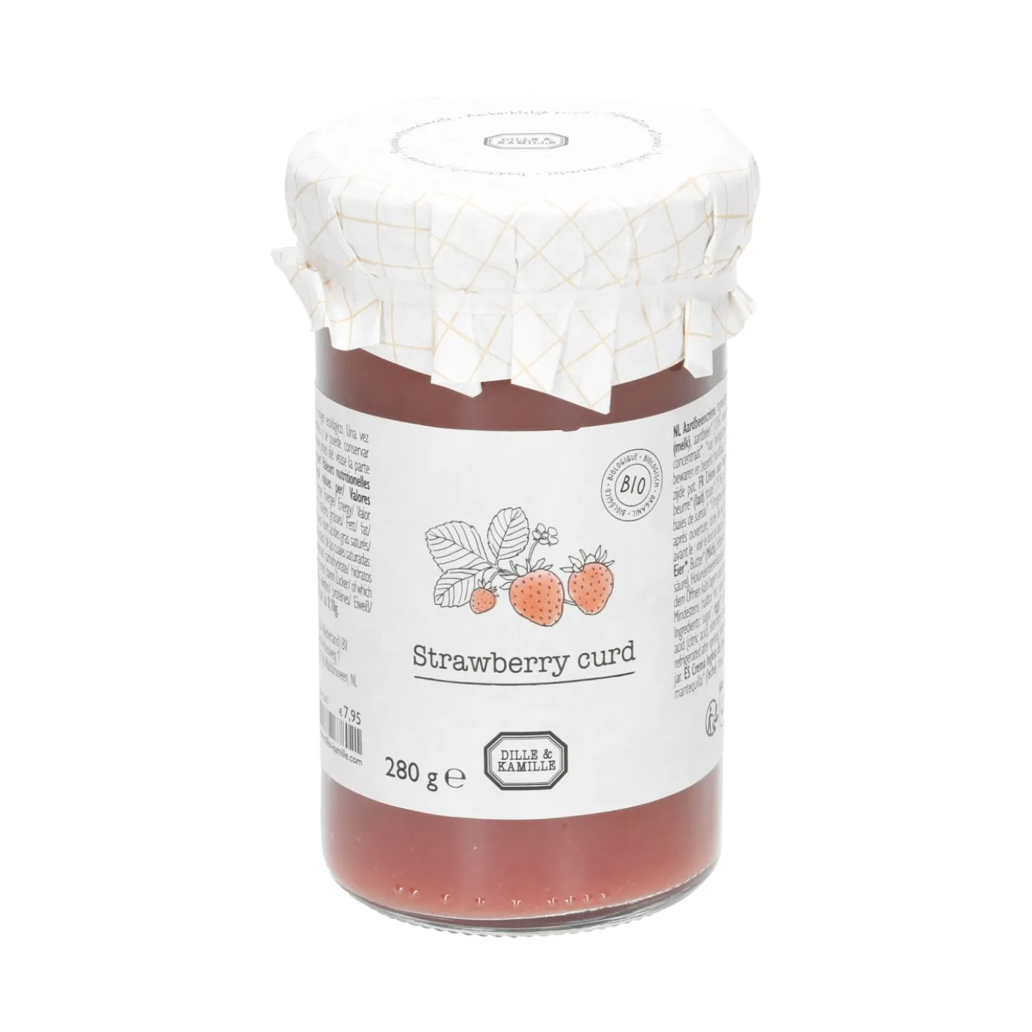 Strawberry curd, biologisch, 280 gram