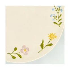 Taartplateau, steengoed, wilde bloemen, Ø 25 cm x 9,5 cm