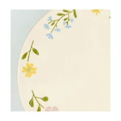 Taartplateau, steengoed, wilde bloemen, Ø 25 cm x 9,5 cm