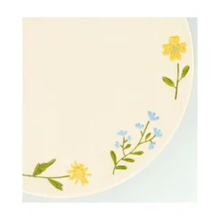 Taartplateau, steengoed, wilde bloemen, Ø 25 cm x 9,5 cm