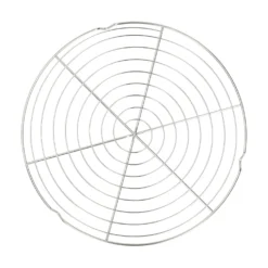 Taartrooster van roestvrij staal, rond