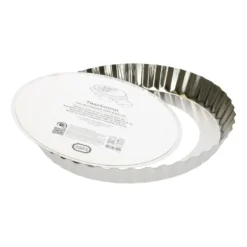 Taartvorm, gerecycled rvs, PFAS-vrij, losse bodem, Ø 24 cm