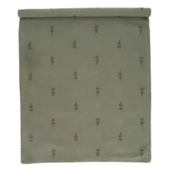 Tafelloper, GOTS bio-katoen, geborduurde takjes, 50 x 145 cm