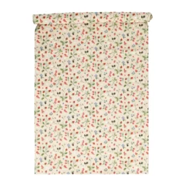Tafelloper, GOTS bio-katoen, rood fruit, 50 x 145 cm