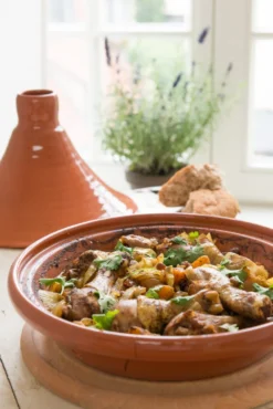 Tajine, aardewerk, 4-6 personen, Ø 29 cm