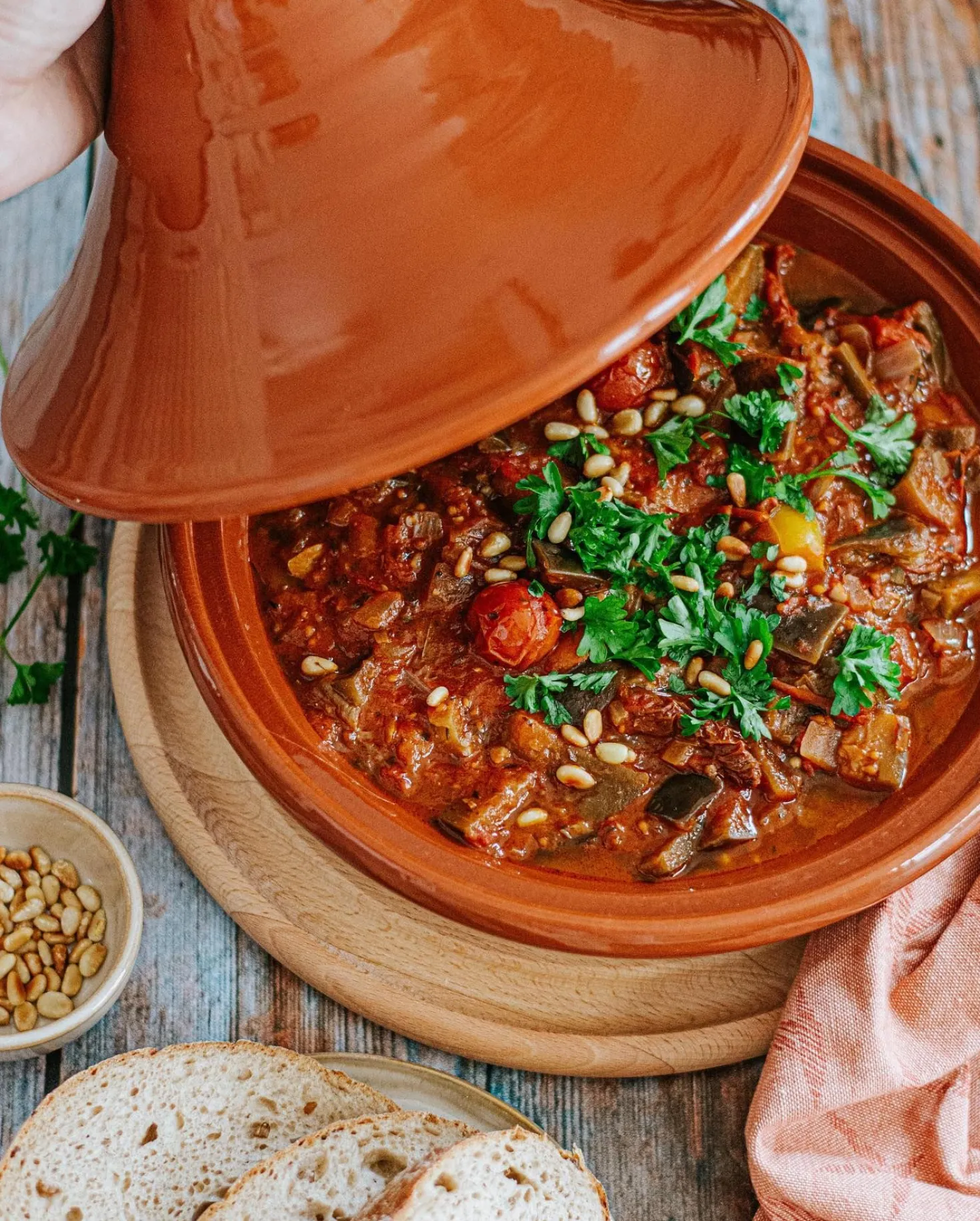 Tajine, rood aardewerk, 2-4 personen, Ø 24 cm